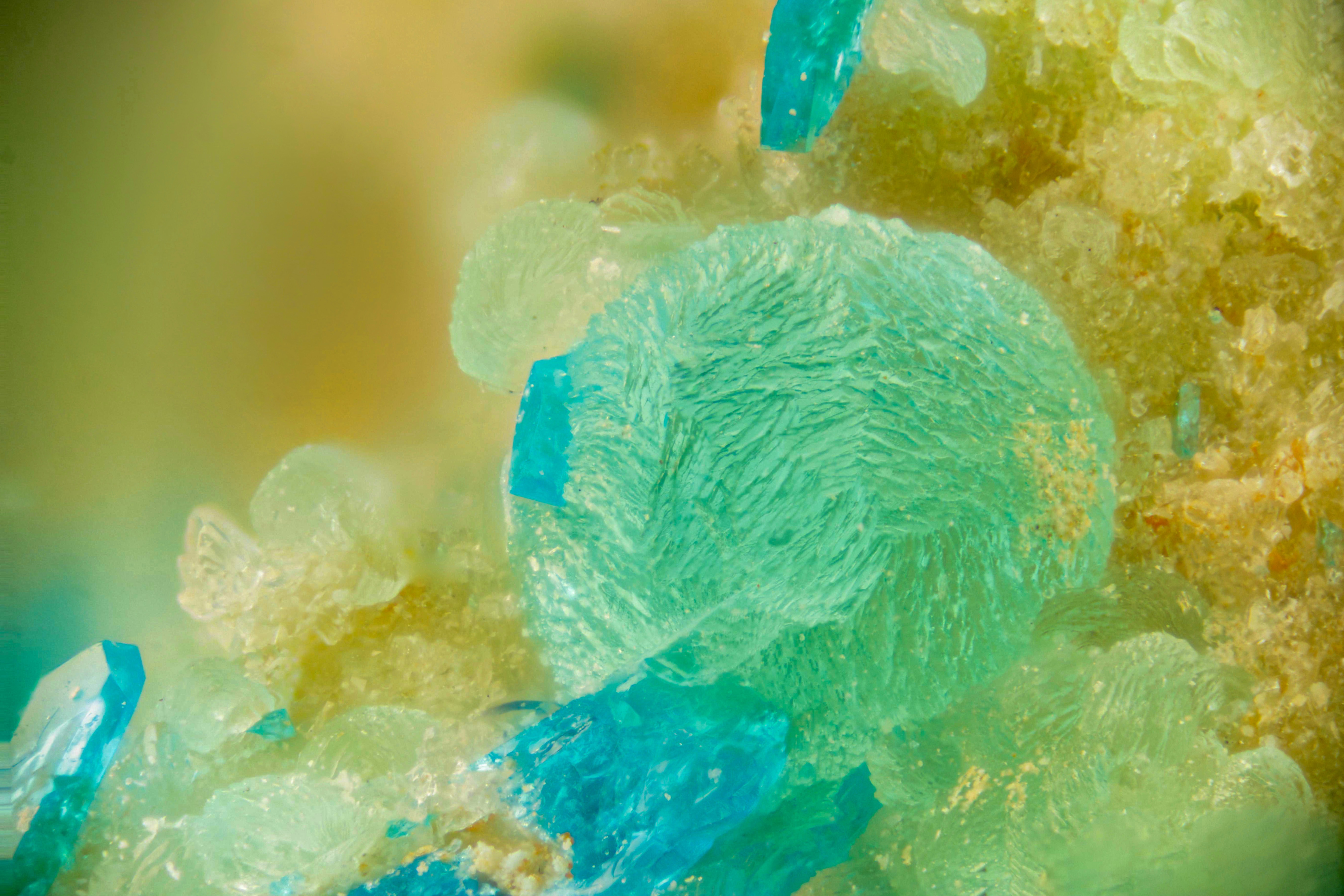 A piece of cuprodongchuanite mineral Tuyen collected from China. Photo: Ngoc Phuong / Tuoi Tre News