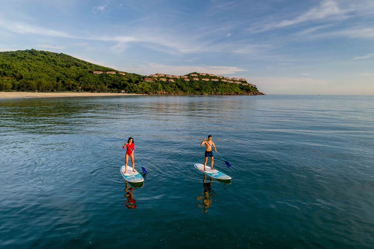 Water sports on the azure East Sea
