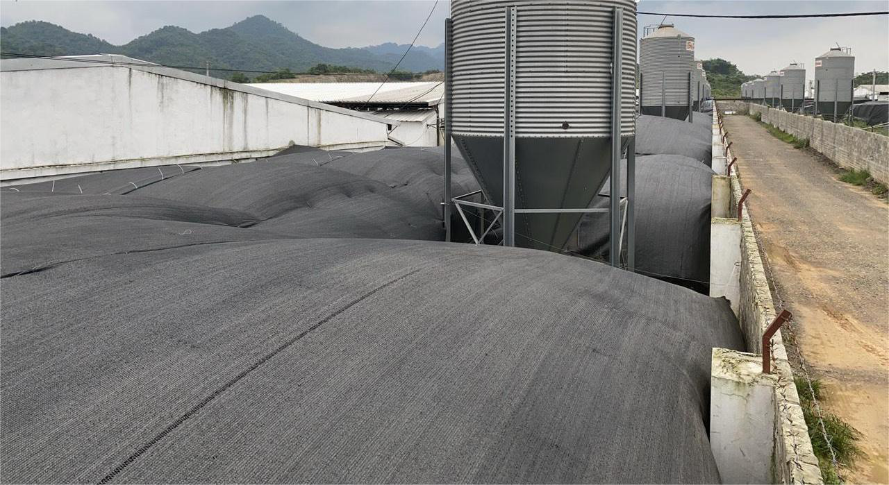 The odor control system of the pig farm. Photo: Ha Dong / Tuoi Tre