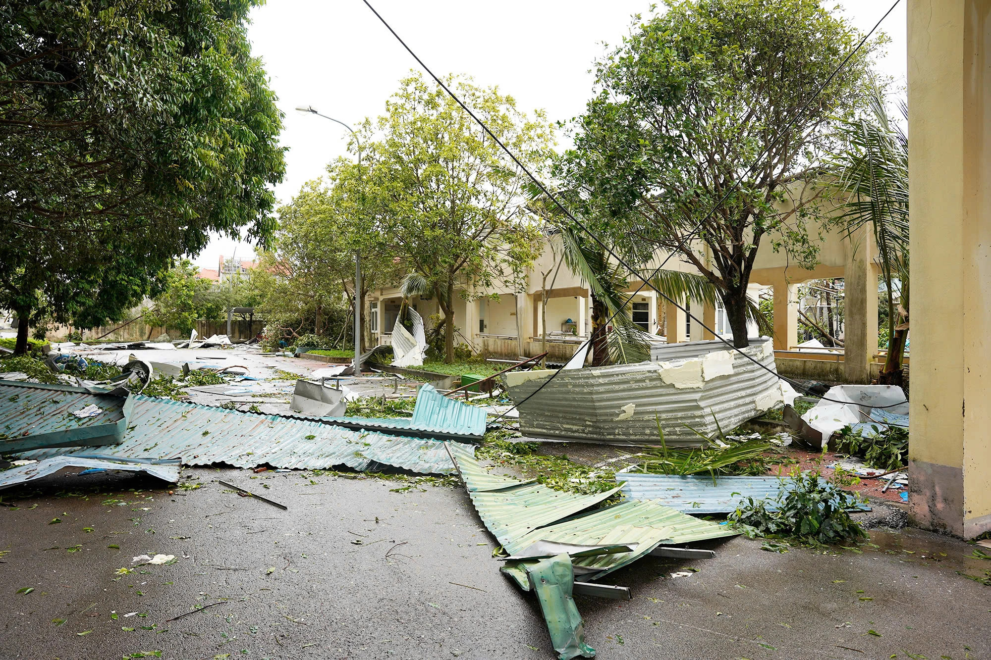 Typhoon Yagi wreaked havoc on the Maternity and Children Hospital in Quang Ninh Province, northern Vietnam. Photo: Quang Ninh Province’s Department of Health
