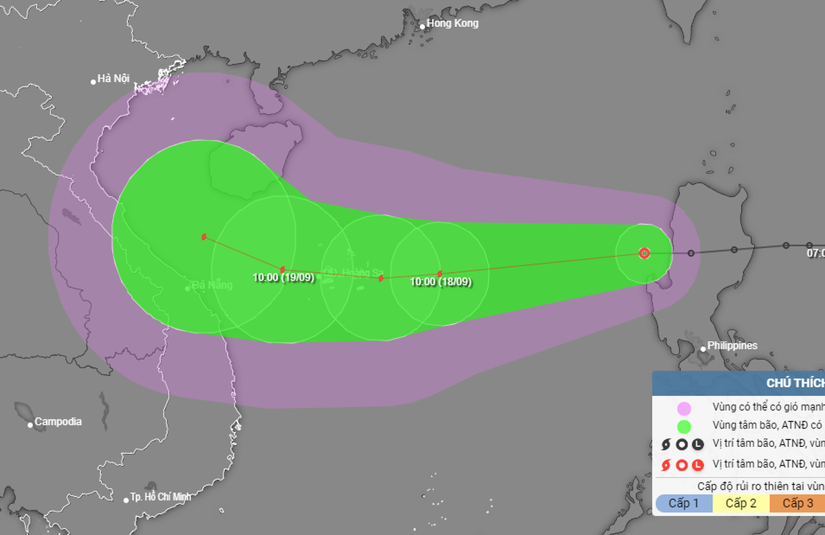 Tropical depression enters East Vietnam Sea, likely to strengthen into ...