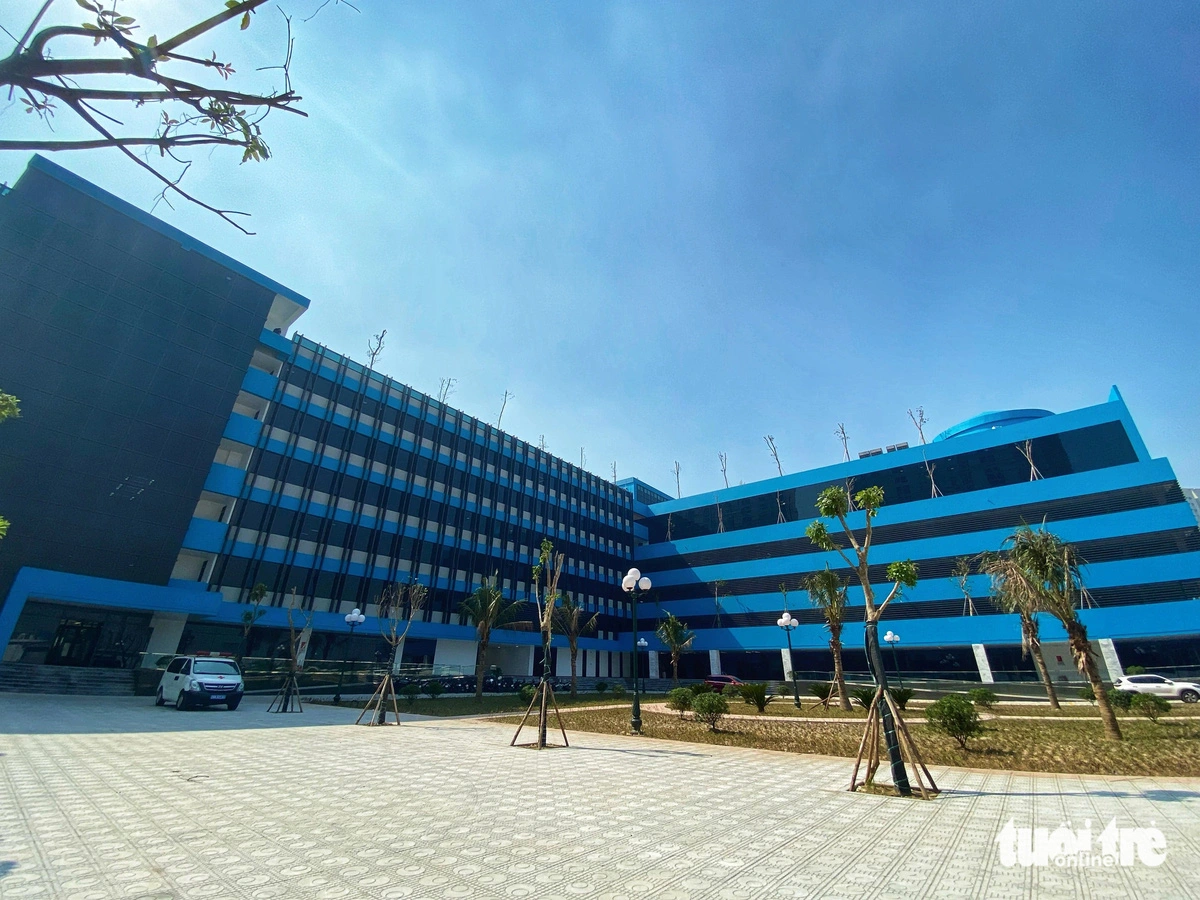 The hospital is large and airy. Photo: Nguyen Hien / Tuoi Tre
