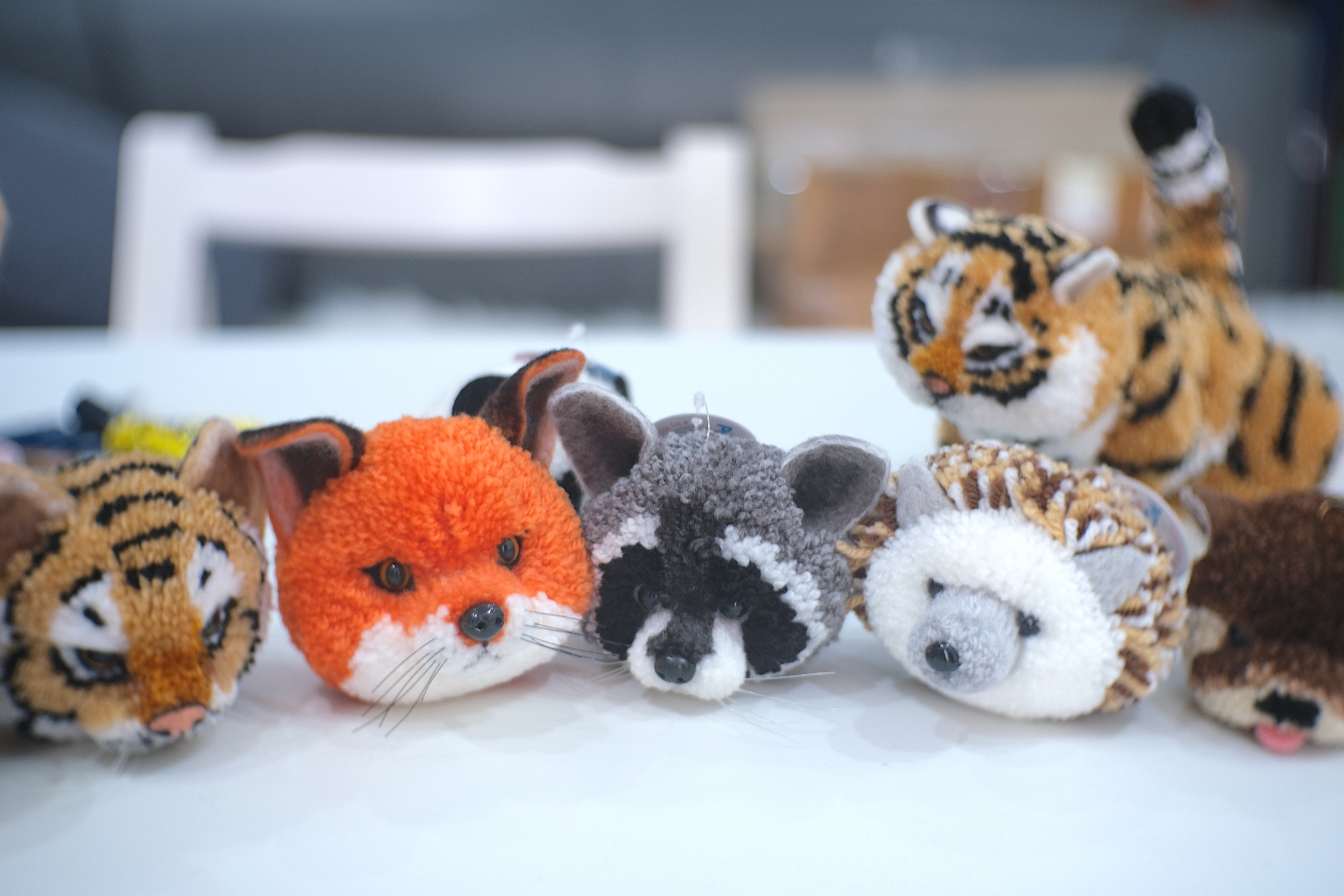 A close-up to the pompom animals. Photo: Ngoc Phuong / Tuoi Tre News