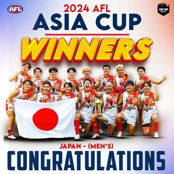 The Japanese Men’s Championship team at the 2024 AFL Asia Cup held from December 6 to 8, 2024 in Ho Chi Minh City. Photo: Facebook page of AFL Asia