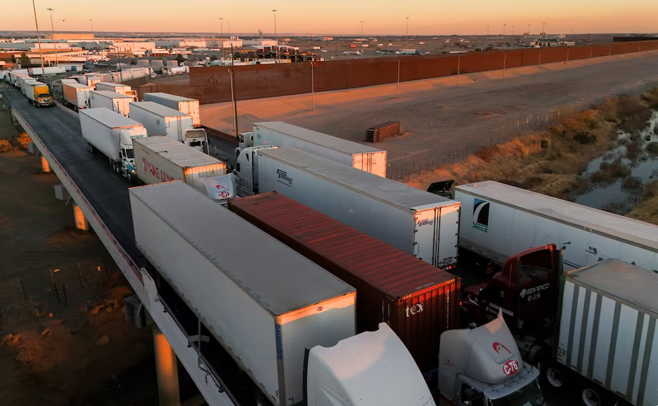 Zaragoza-Ysleta border bridge, Ciudad Juarez, January 31, 2025. Photo: Reuters