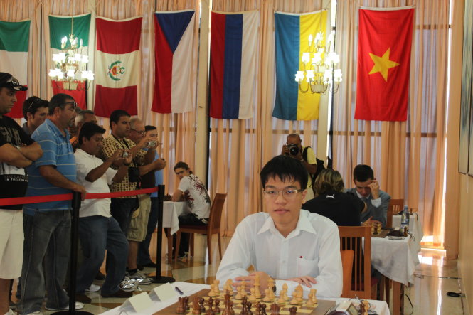 Lê Quang Liêm tại Giải siêu hạng tưởng niệm Capablanca (Cuba, năm 2011) - Ảnh: Lâm Minh Châu