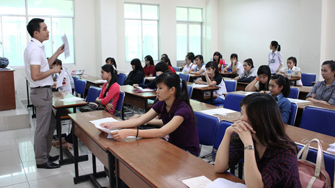 Thí sinh dự thi vào Trường ĐH Sư phạm TP.HCM năm 2014 - Ảnh tư liệu