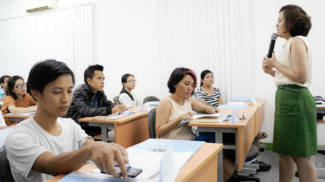 Khóa đào tạo lãnh đạo khởi nghiệp thuộc dự án “Mỗi doanh nhân - một người thầy” là một trong chuỗi hoạt động kỷ niệm 20 năm thành lập - Ảnh: Q.L.