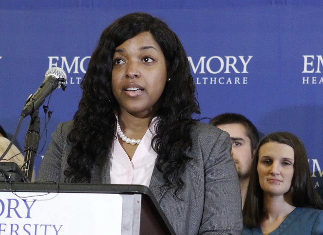 Nữ y tá Amber Vinson kêu gọi nỗ lực chống Ebola ở Tây Phi Ảnh: Reuters