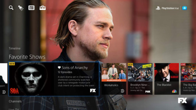 Người dùng có thể theo dõi các tập phim truyền hình từ PlayStation Vue - Ảnh: IGN
