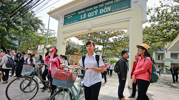 Trường THPT chuyên Lê Quý Đôn Nha Trang - Ảnh: Tiến Thành