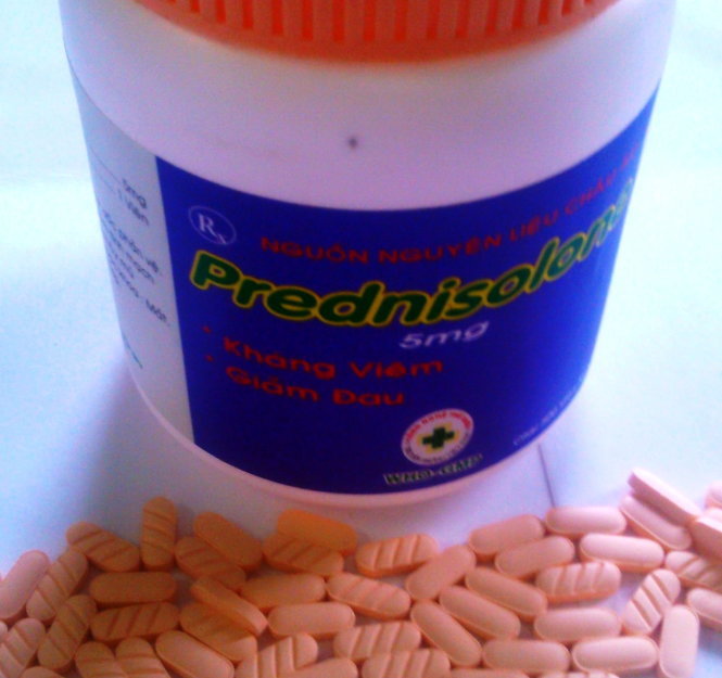 Thuốc Prednisolon 5mg giả được phát hiện bày bán trên thị trường - Ảnh: Sơn Bình