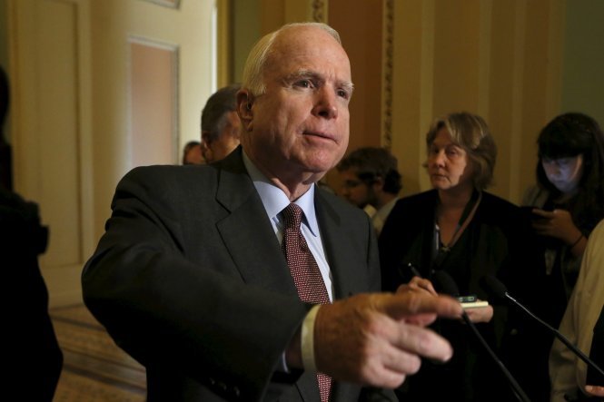 Thượng Nghị Sĩ Mỹ John McCain - Ảnh: Reuters