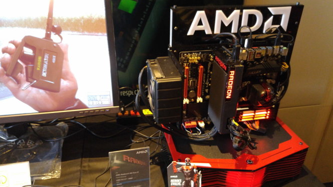 Thử nghiệm khả năng của Radeon R9 Fury X - Ảnh: T.Trực