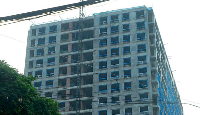 Tòa nhà 8B Lê Trực, Hà Nội - Ảnh: Xuân Long