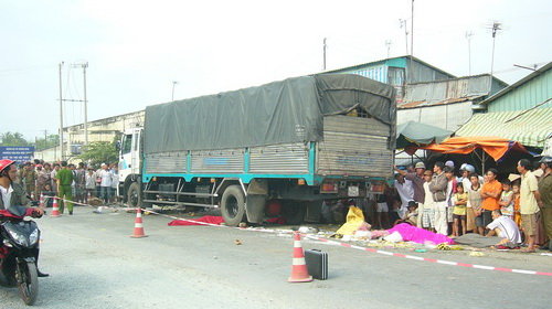 Hiện trường vụ tai nạn