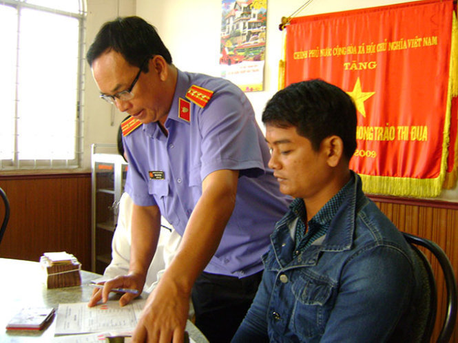 Anh Khâu Sóc, một trong 7 người bị oan sai trong vụ án nhận tiền bồi thường - Ảnh: Tịnh Ngọc