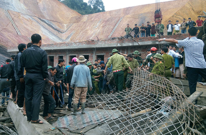 Hiện trường vụ việc - Ảnh: Văn Định