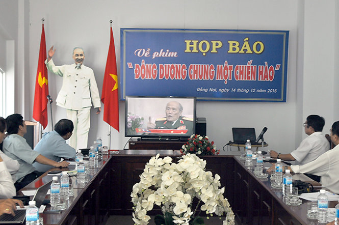 Buổi họp báo ra mắt bộ phim - Ảnh: Đức Trong