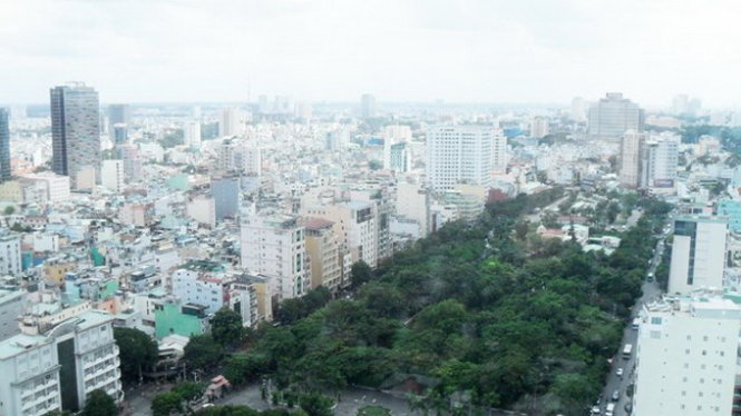 Một góc TP.HCM nhìn từ trên cao - Ảnh minh họa: BĐS