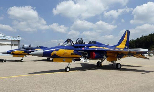 Máy bay huấn luyện-chiến đấu hạng nhẹ KAI T-50 của Không quân Indonesia - Ảnh: Reuters