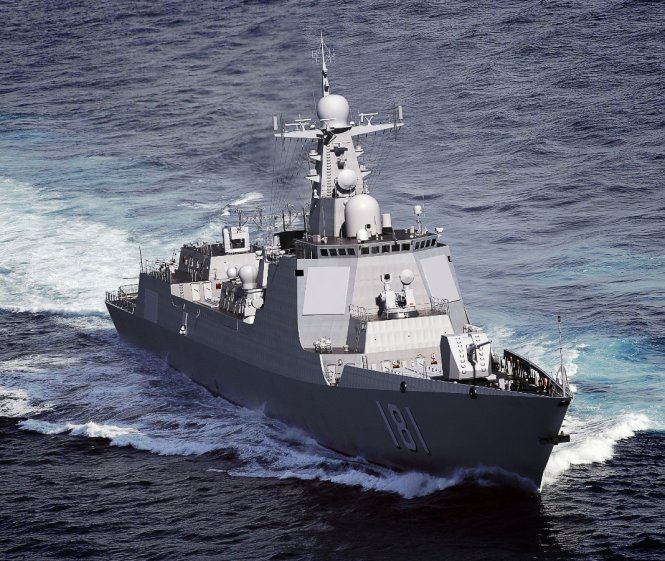 Tàu khu trục tiên tiến nhất trang bị tên lửa dẫn đường thuộc lớp 052D                               -chinesemilitaryreview