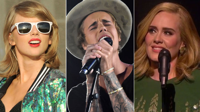 Taylor-Swift-Justin-Bieber-Adele