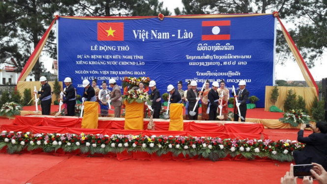 Lễ động thổ xây dựng Bệnh viện Hữu nghị tỉnh Xiêng Khuảng