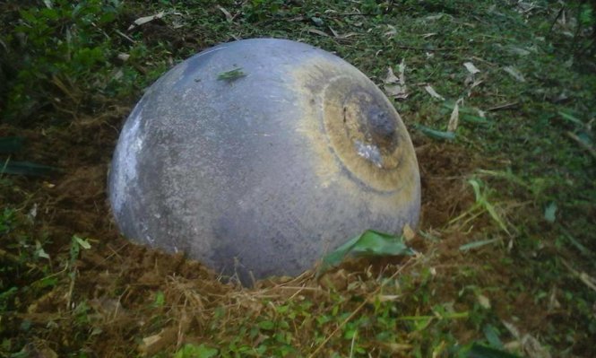 Vật thể lạ rơi tại huyện Chiêm Hóa, tỉnh Tuyên Quang.