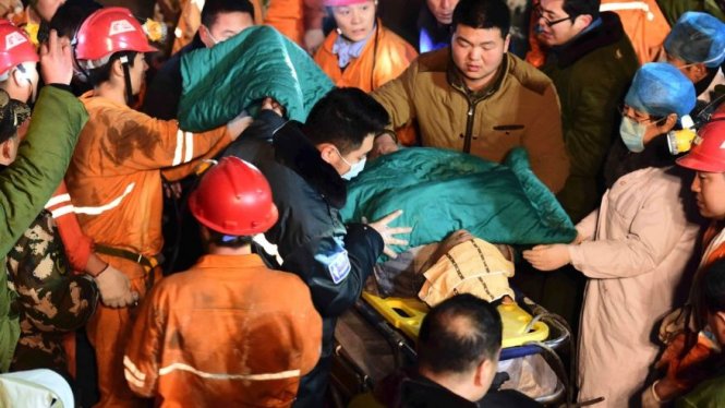 Vụ sập hầm tại mỏ thạch cao ở Sơn Đông vừa xảy ra ngày 25-12 (ảnh tư liệu) - Ảnh: AP