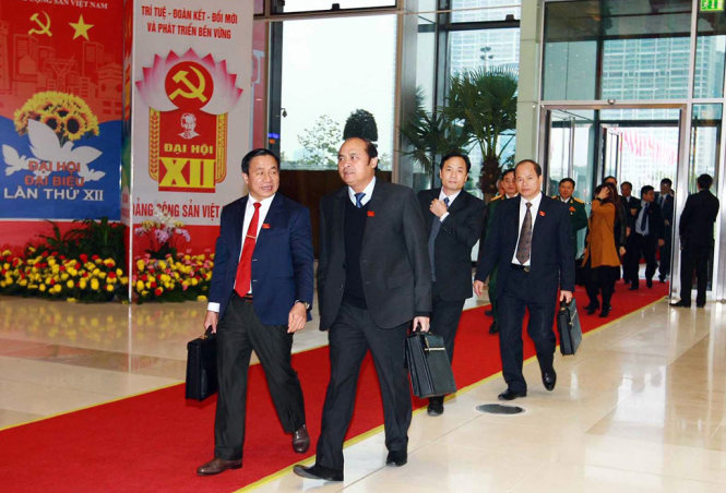 Đại biểu tham dự Đại hội XII của Đảng (TTXVN)