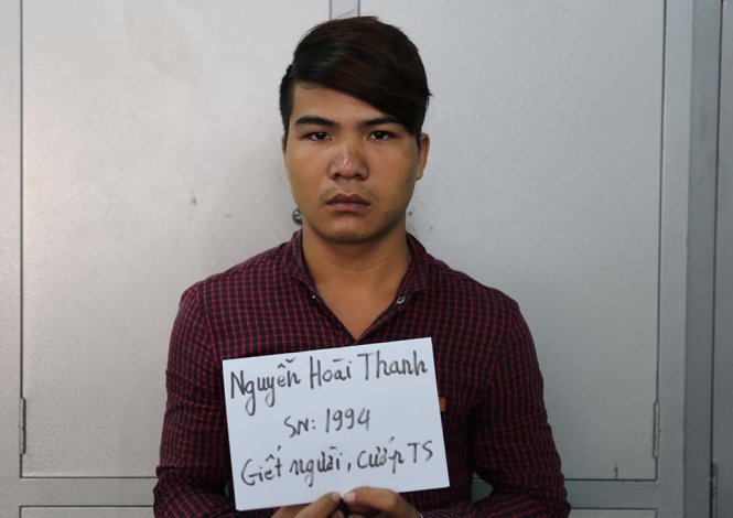 Nghi can Nguyễn Hoài Thanh  tại cơ quan CSĐT