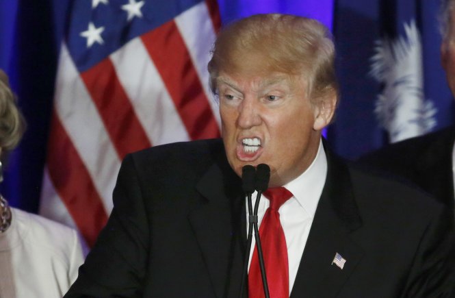 Bà Clinton và ông Trump có chiến thắng quyết định tại Nevada và South Carolina - Ảnh: Reuters