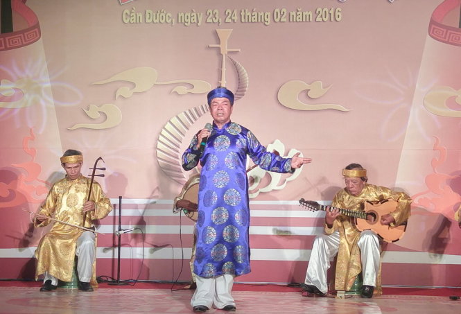 Sân khấu liên hoan Đờn ca tài tử Nam Bộ lần thứ 22 - Ảnh: SƠN LÂM