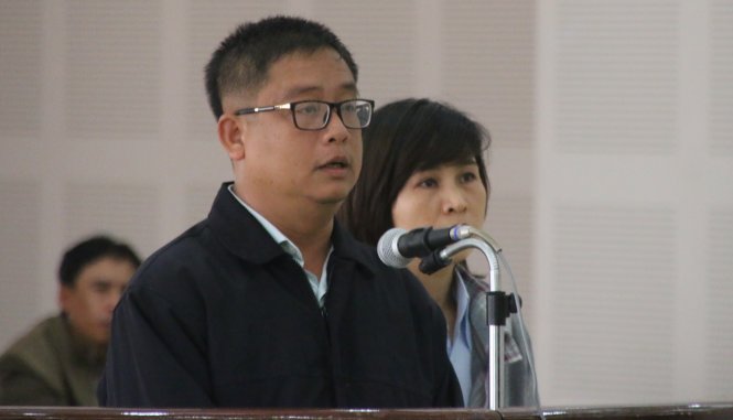 2 bị cáo Cường và Thảo tại phiên tòa - Ảnh: Hữu Khá
