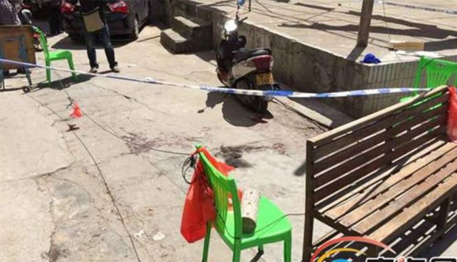 Hiện trường vụ việc - Ảnh: AFP