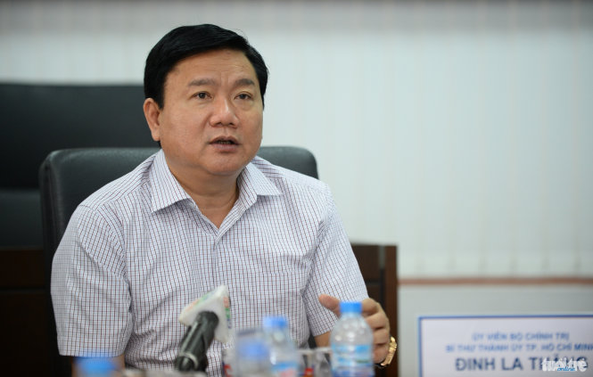 Bí thư Thành uỷ TP.HCM nêu vấn đề xin lỗi người du khách nước ngoài bị cướp trong buổi làm việc với ĐH Tôn Đức Thắng - Ảnh: Thuận Thắng