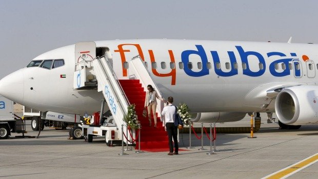 Một chiếc máy bay của hàng không FlyDubai đã bị rơi trong lúc hạ cánh ở miền nam nước Nga - Ảnh: Stuff