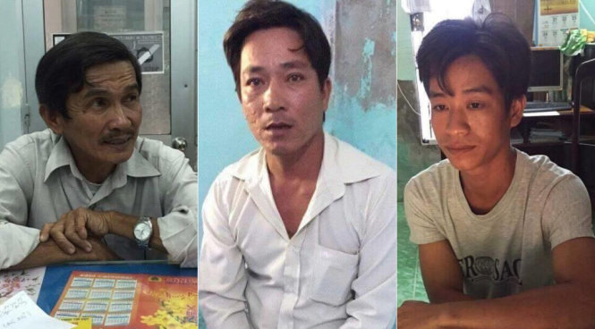 Từ trái qua: Phan Thế Thượng, Trần Văn Giang, Nguyễn Văn Lẹ - Ảnh: M.T.