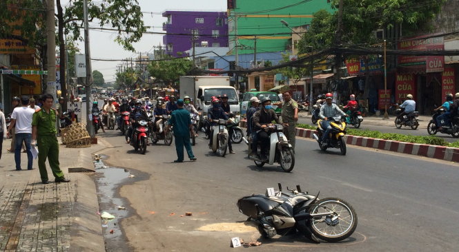 Hiện trường vụ việc - Ảnh: N.D