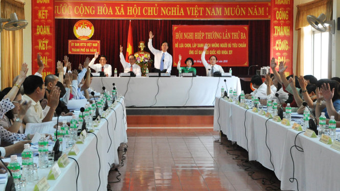 Biểu quyết không tán thành đưa ông Sơn vào danh sách