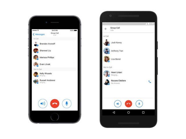 Gọi điện thoại theo nhóm trong Facebook Messenger. - Ảnh: Facebook