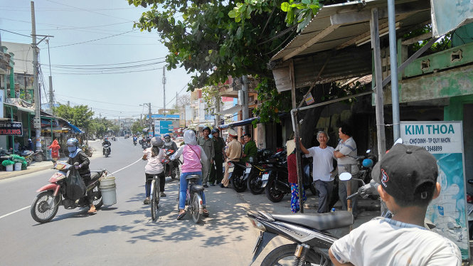 Hiện trường đang bị phong tỏa
