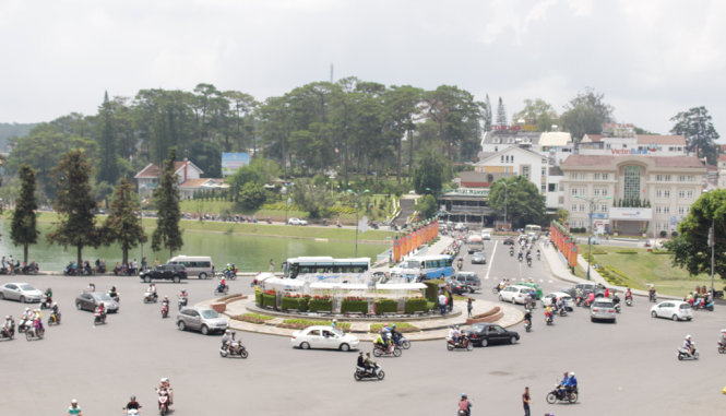 Lượng khách lên Đà Lạt nghỉ lễ giảm so với cùng kỳ năm ngoái lượng phòng trống tại khu trung tâm TP tăng mạnh - Ảnh: C.Thành