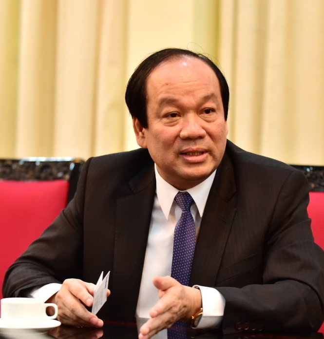 Bộ trưởng, chủ nhiệm Văn phòng Chính phủ Mai Tiến Dũng - Ảnh: Nhật Bắc