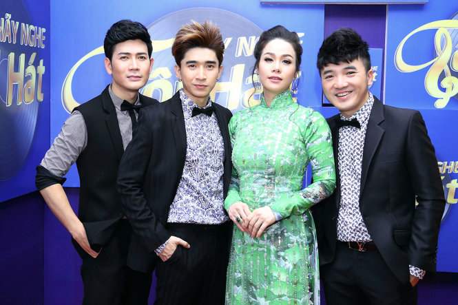 4 thí sinh tranh tài trong đêm chung kết - Ảnh: DL Duy
