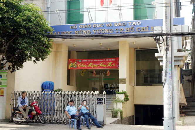 Trụ sở Trường ĐH Hùng Vương TP.HCM. Ảnh: Tư liệu
