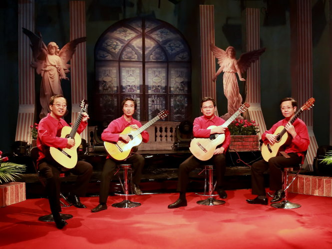 Nhóm Saigon Guitar Quartet - Ảnh: HBSO