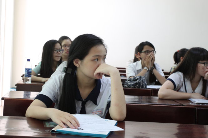 Thí sinh dự thi THPT quốc gia 2015. Ảnh: M.G