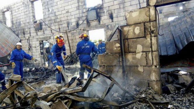 Hiện trường vụ cháy - Ảnh: Reuters